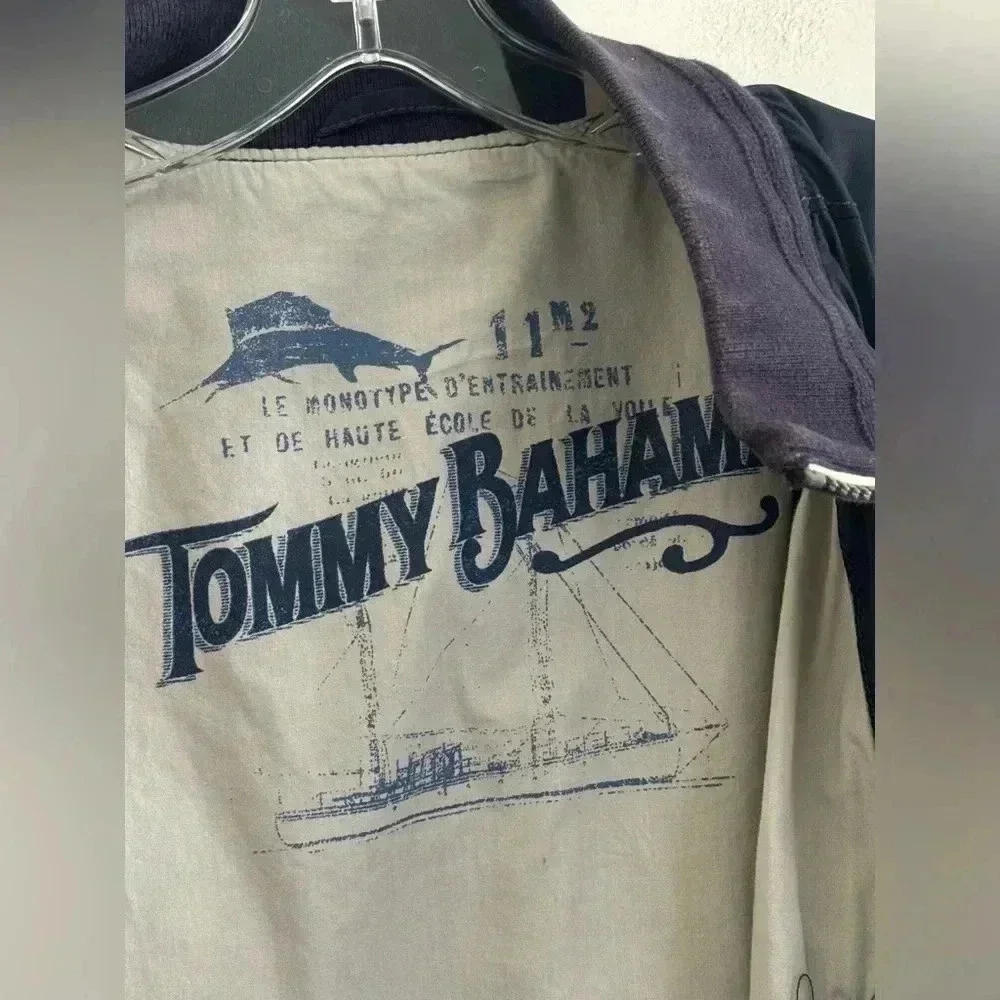 Vintage Tommy Bahama men Cannes Cruiser Full Zip Jacket Navy Size XL